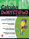 Calculus DeMYSTiFieD [electronic resource]